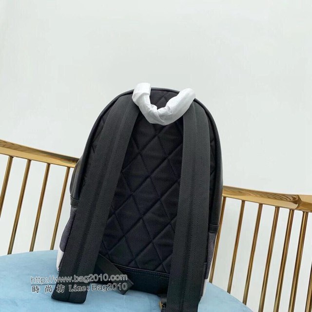 Burberry專櫃新款雙肩包 巴寶莉Canvas格紋男士雙肩後背包  db1197